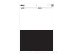 Örtücülük Kontrol Kartları / Hiding Power Charts Yarım Yarım Desenli Kart - 250x180mm-100Ad.