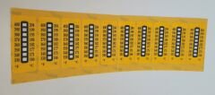 Sıcaklık Ölçüm Etiketleri 8 Değerli Seri - 10 Adet (1 Paket)