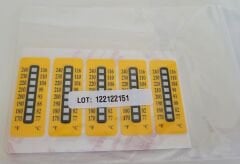Sıcaklık Ölçüm Etiketleri 8 Değerli Seri - 10 Adet (1 Paket)
