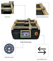 Ovalama Aşındırma Yıkanabilirlik Test Cihazı - 2 kanallı / Wet Abrasion Scrub Tester