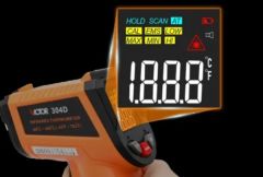 Kızılötesi Lazerli Termometre - HD Renkli Ekranlı Victor 304D, 304E, 304F