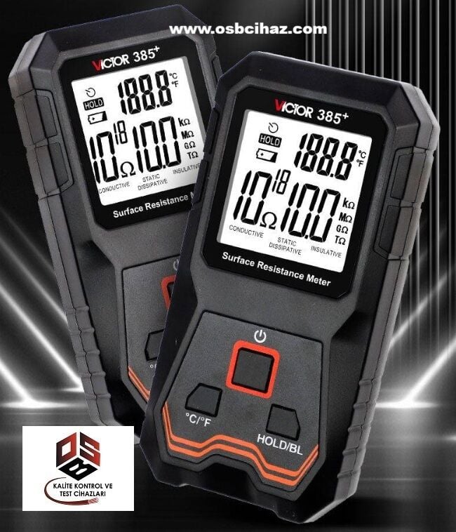 Victor 385+ Yüzey Direnç Ölçüm Cihazı - Surface Resistance Meter